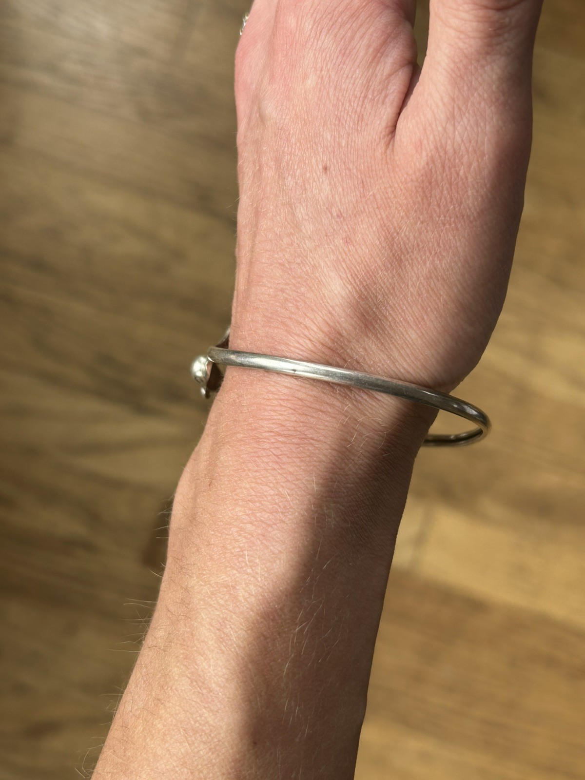 Vintage 925 Sterling Silver Dolphin Wrap Around Bypass Cuff Bracelet 9”