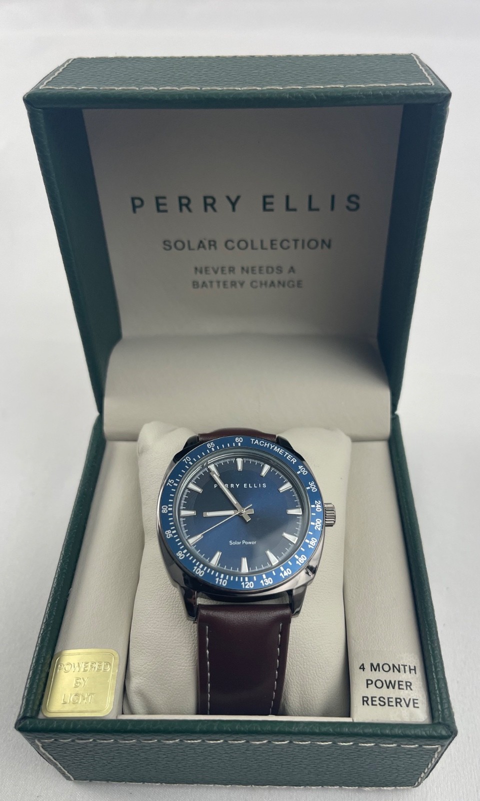Men’s Perry Ellis Watch Solar or Ultra Thin Collection Timepiece 4 styles $100