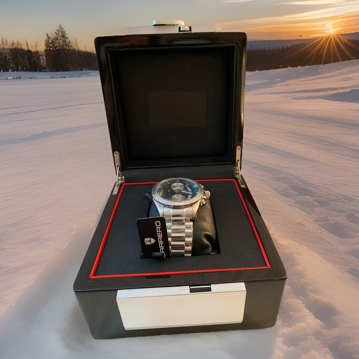 Mercedes-Benz Carrero Chronograph RARE SWISS Watch Ronda Limited Ed Stainless S