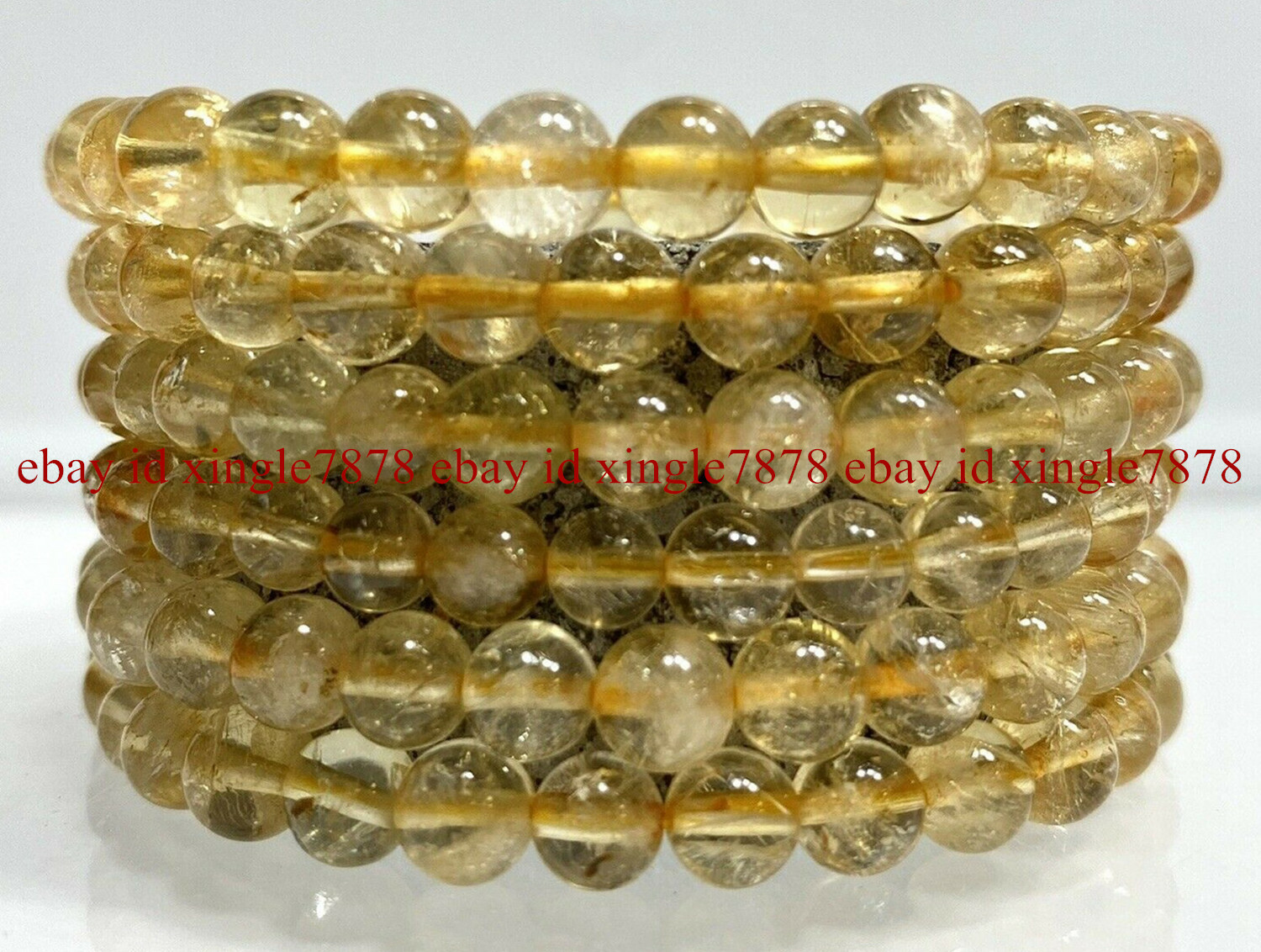Wholesale Lots 6 Pcs 7.5″ Natural Crystal Healing Gemstone Stretch Bracelet