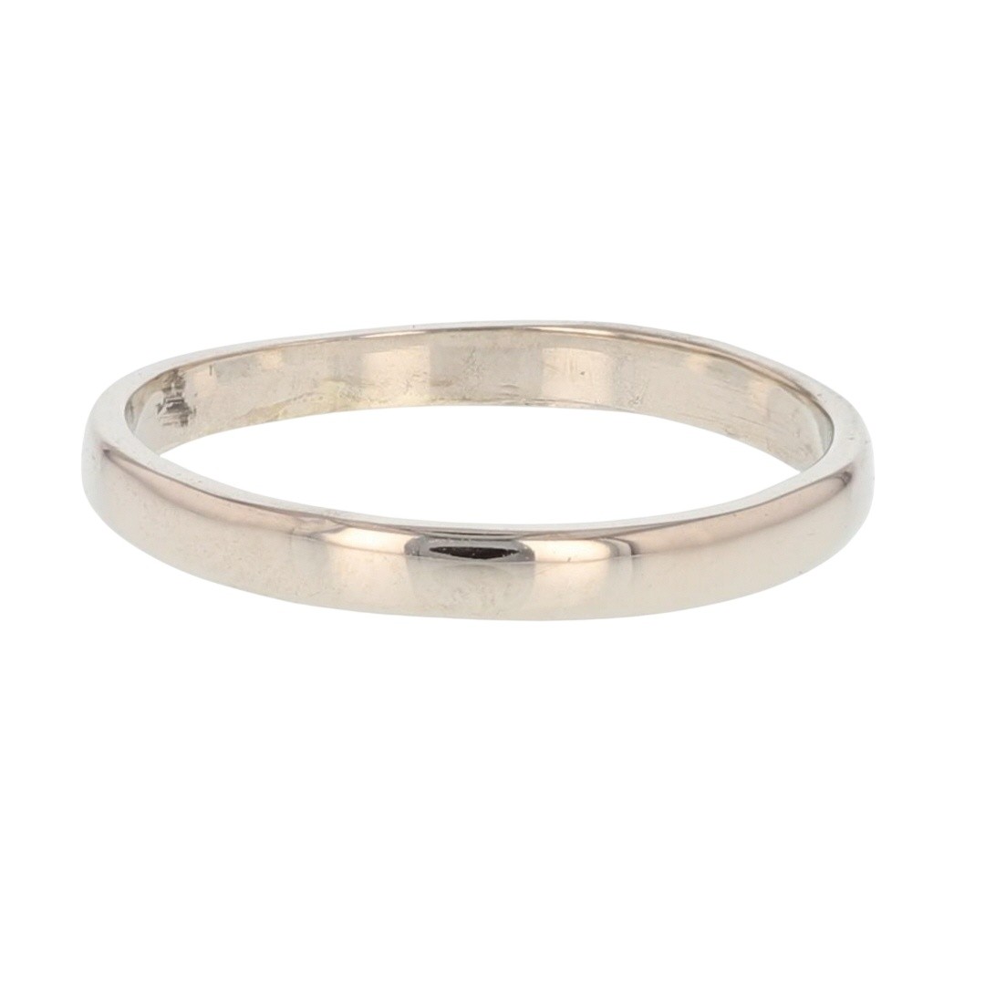 2.2mm Polished Classic Wedding Band Ring 10k White Gold 1.07 Grams Size 4.75