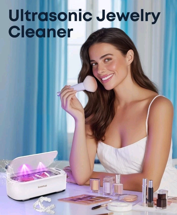 Beeshop A6 Pro Ultrasonic Jewelry Cleaner 48Khz Ring Cleaner Ultrasonic Machine