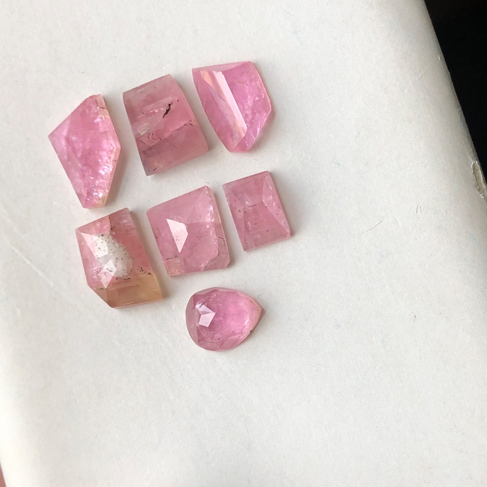 18 carat natural mixed shape tourmaline rosecut 9 to 13.5mm Loose Gemstone