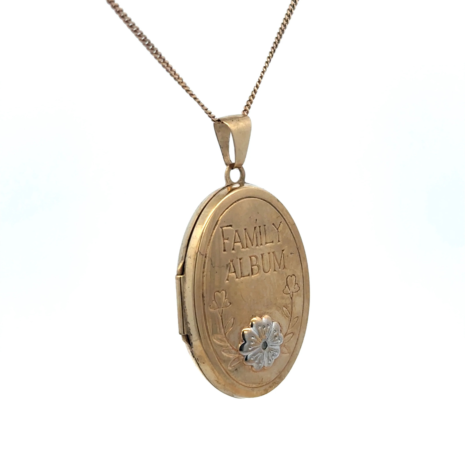9ct yellow gold locket pendant 5.8g (sh24955l)