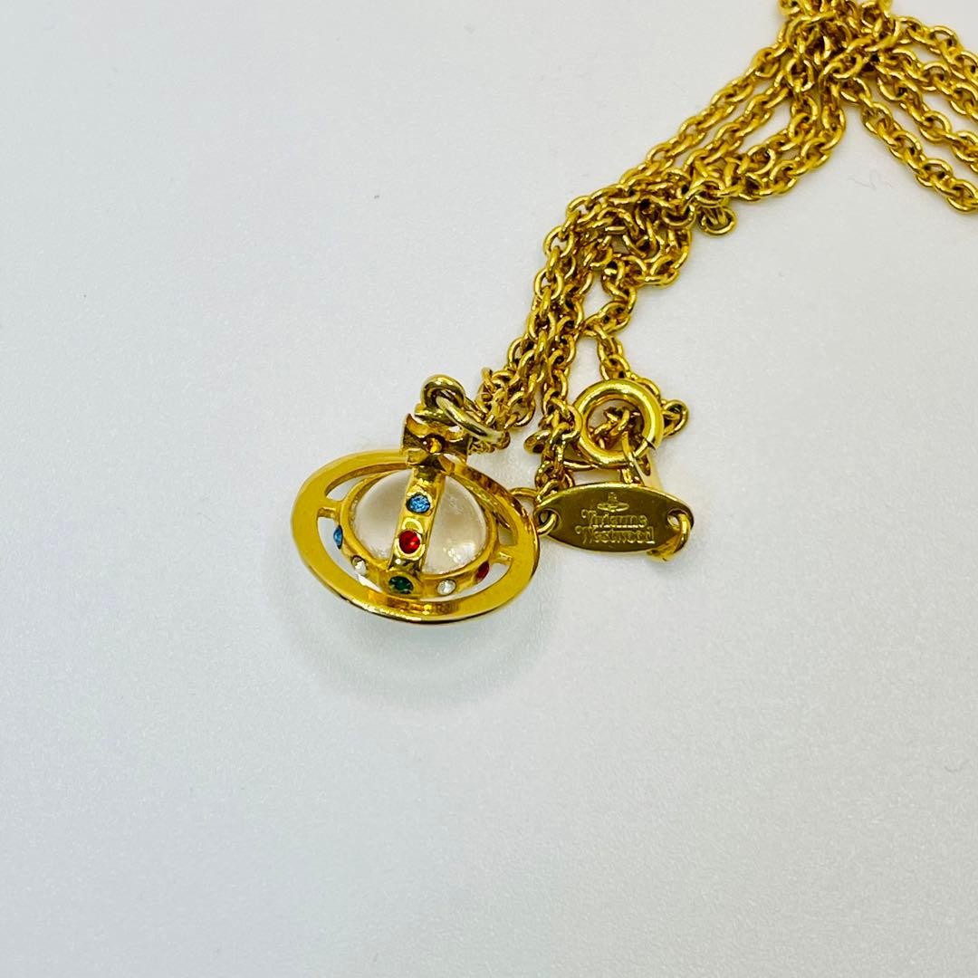 Vivienne Westwood Women Necklace 90′ Red Box Early Petit Orb Limited Edition VHT