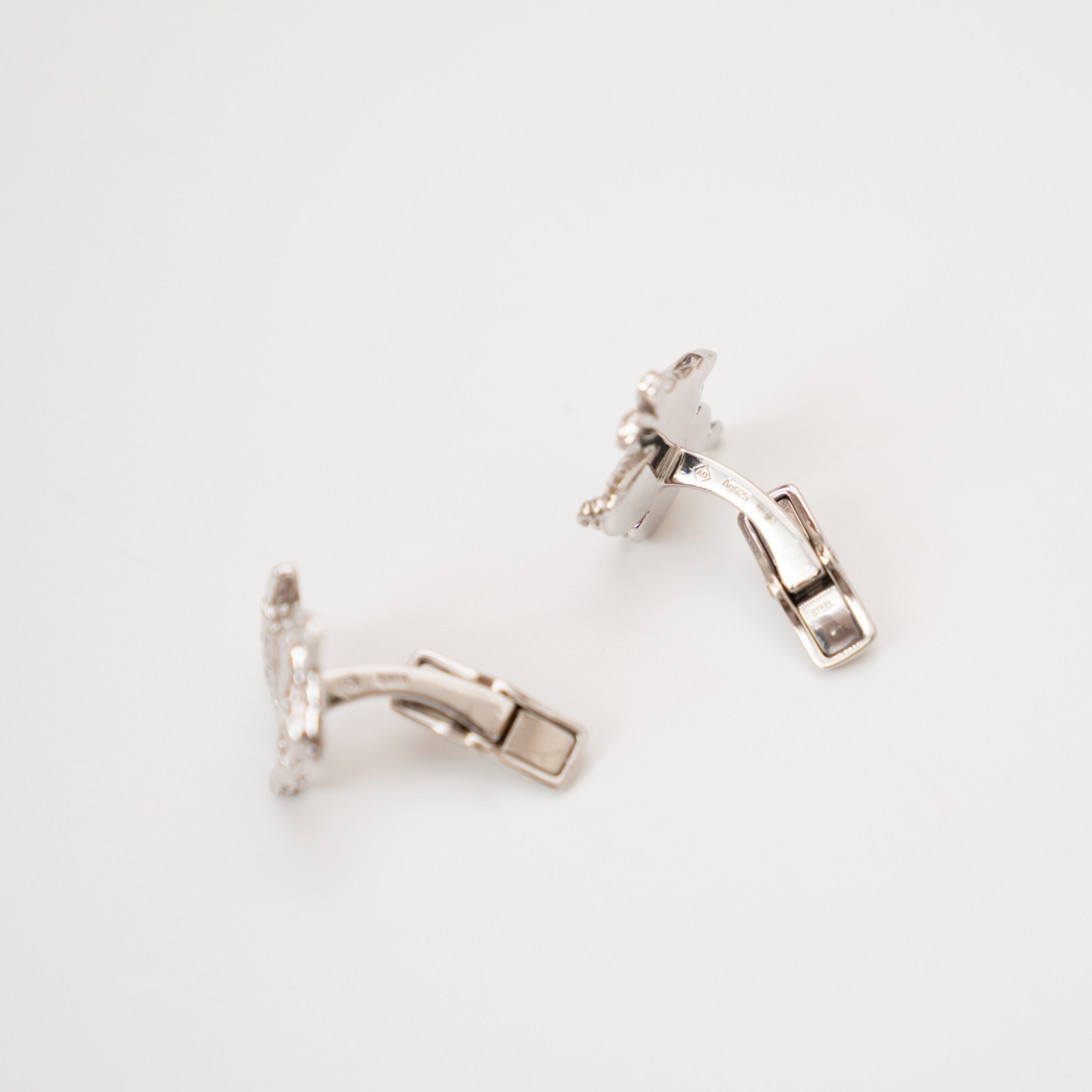 dunhill Cufflinks — Eastern Dragon Motif — Sterling Silver 925 — Hallmarked —