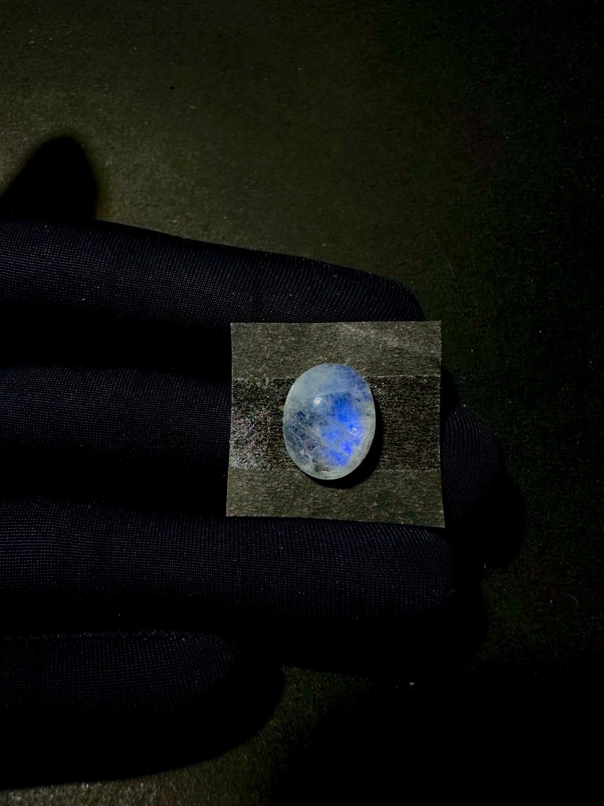 Natural Blue Fire Rainbow Moonstone, Flashy Moonstone, Cabs, 14x11MM, Loose Cabs