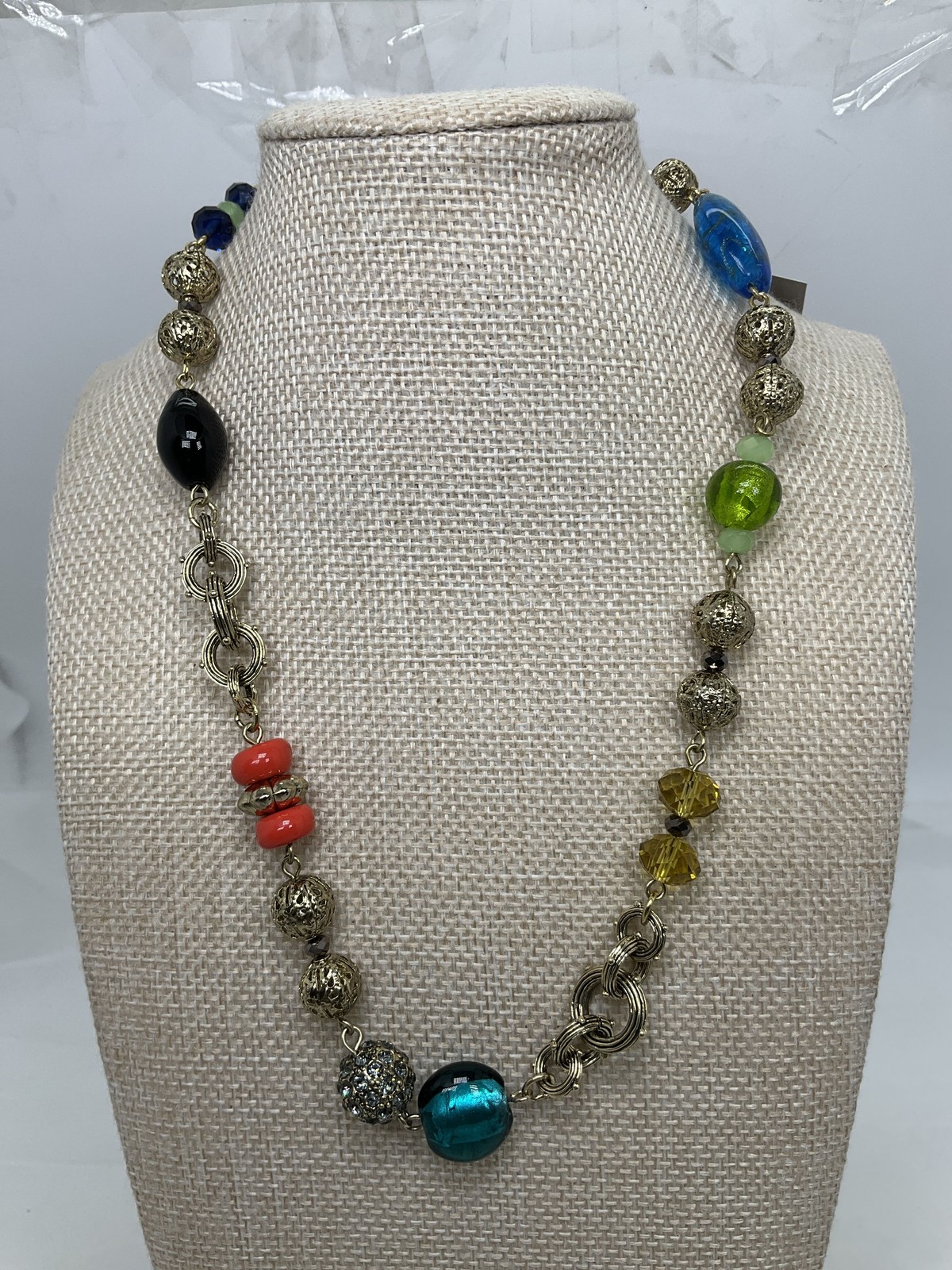 Cabi Multicolor Glass Beaded Necklace