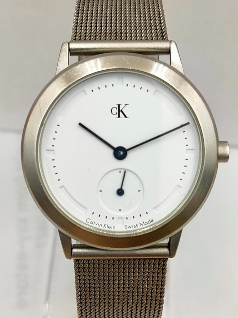 ck Calvin Klein K3321 Minimal Small Seconds Quartz M Dead battery