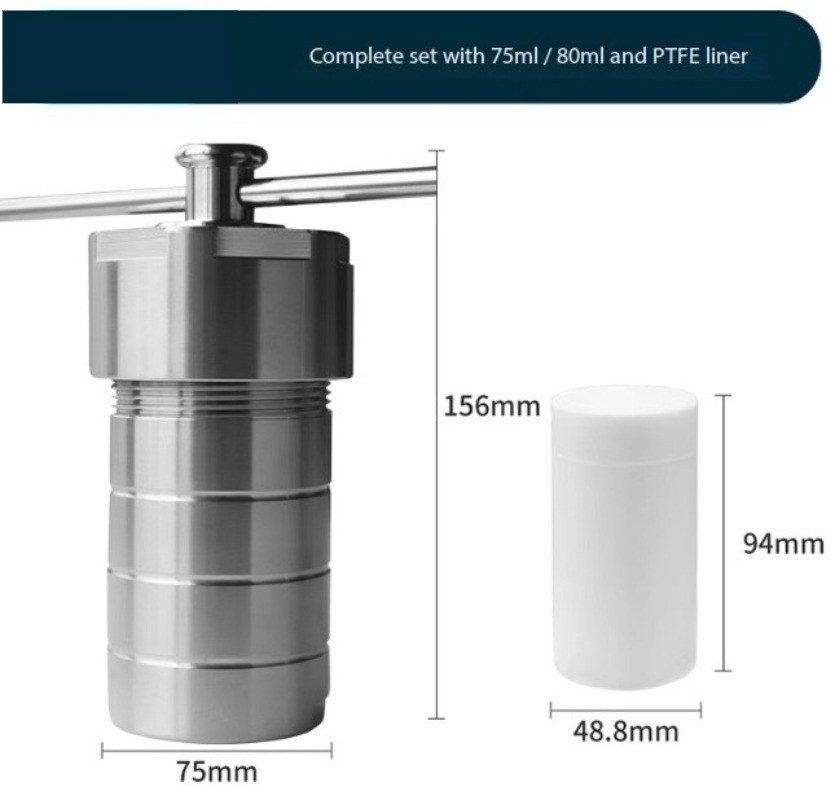 NEWHydrothermal Synthesis Reactor with PTFE-Lined High-Pressure Digestion Vessel
