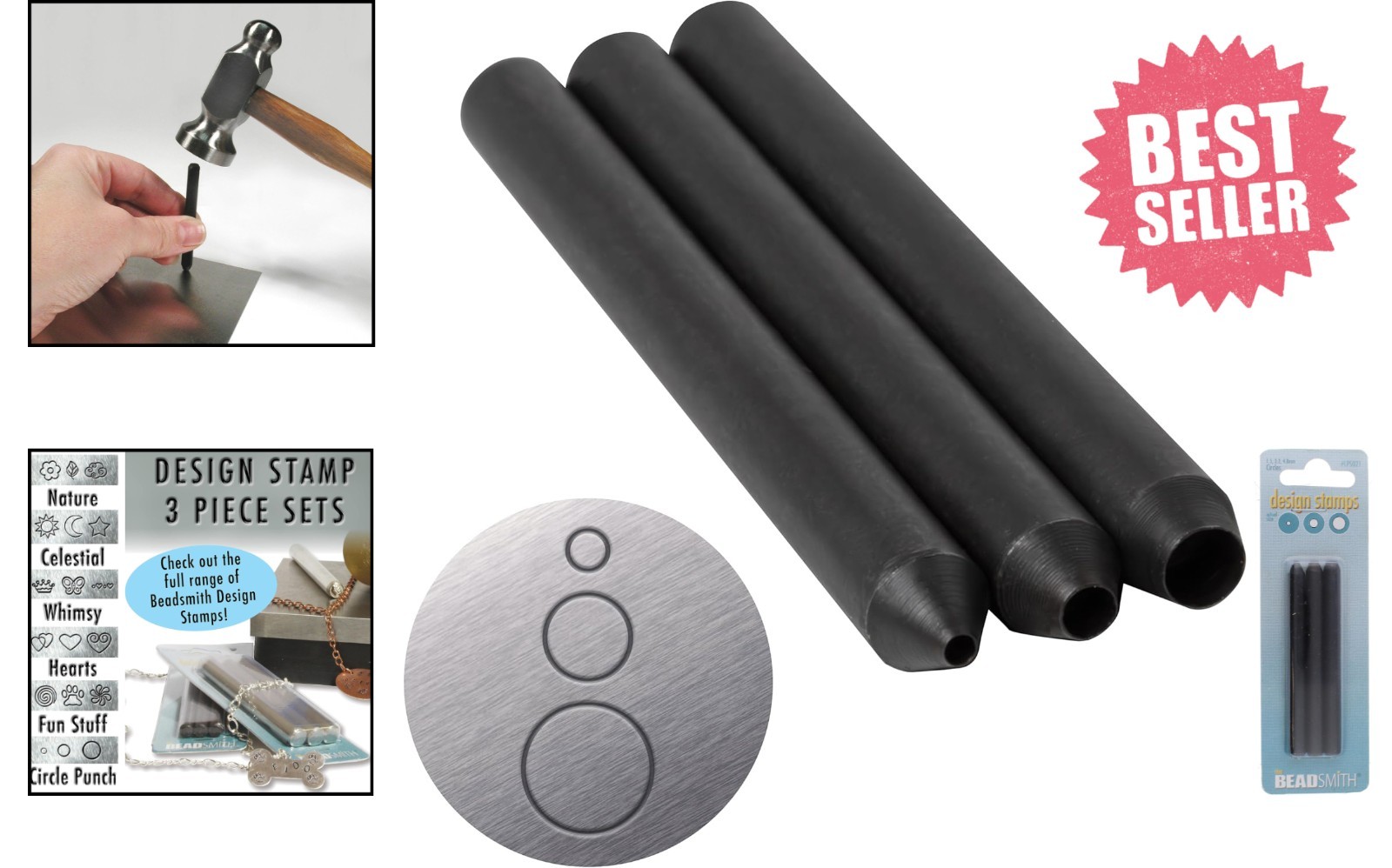 Durable Alloy Steel Circle Stamping Tools – Perfect for DIY Jewelry Projects