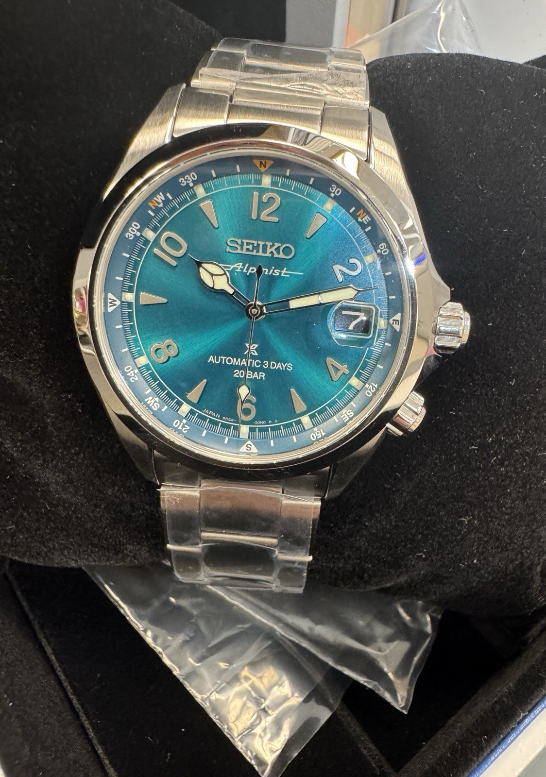 Seiko Prospex Alpinist Teal Dial Steel Bracelet Watch SPB503 New With Tag Japan