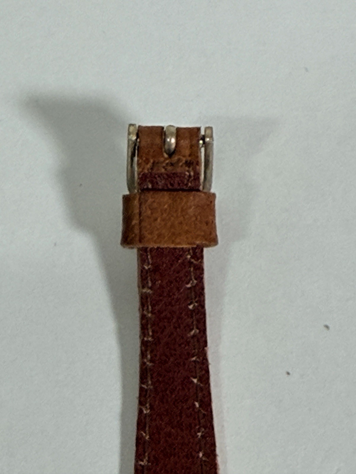 VTG Armitron Quartz Watch Women Moon Phase Gold Tone Leather Analog