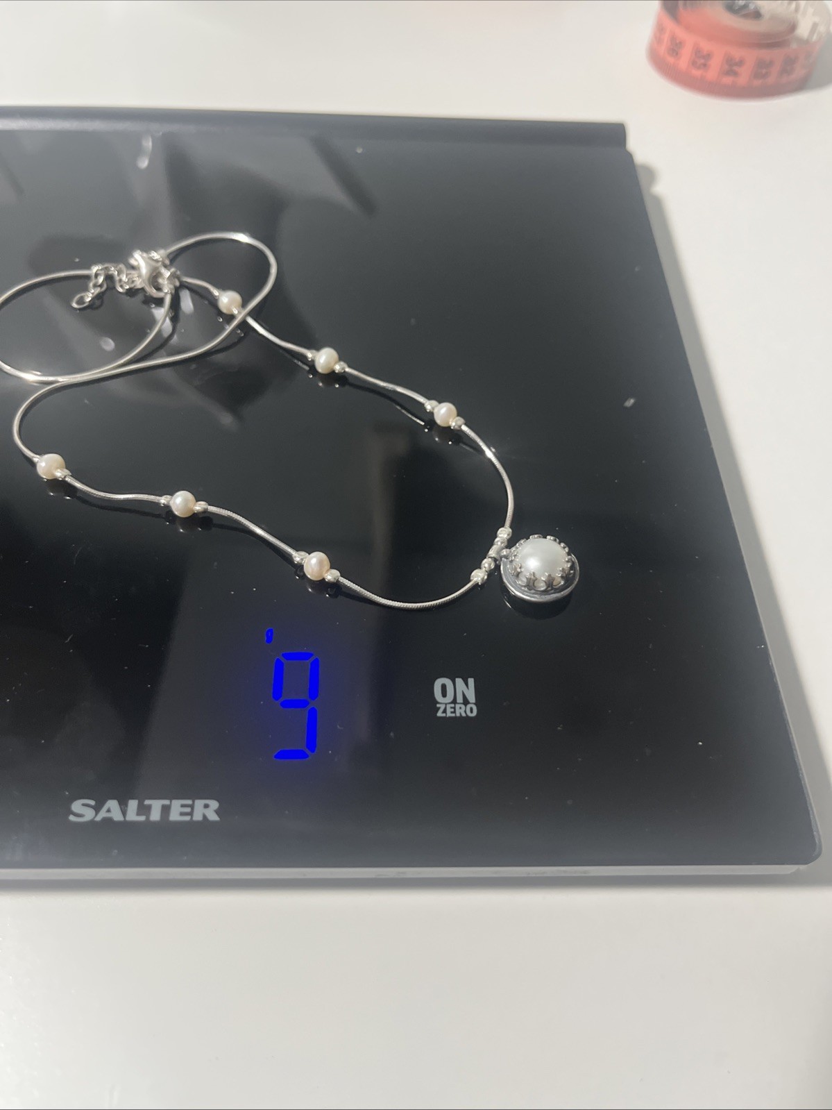 Passage To Israel Sterling Silver 18” Fresh Water Pearl Pendant Necklace NIB