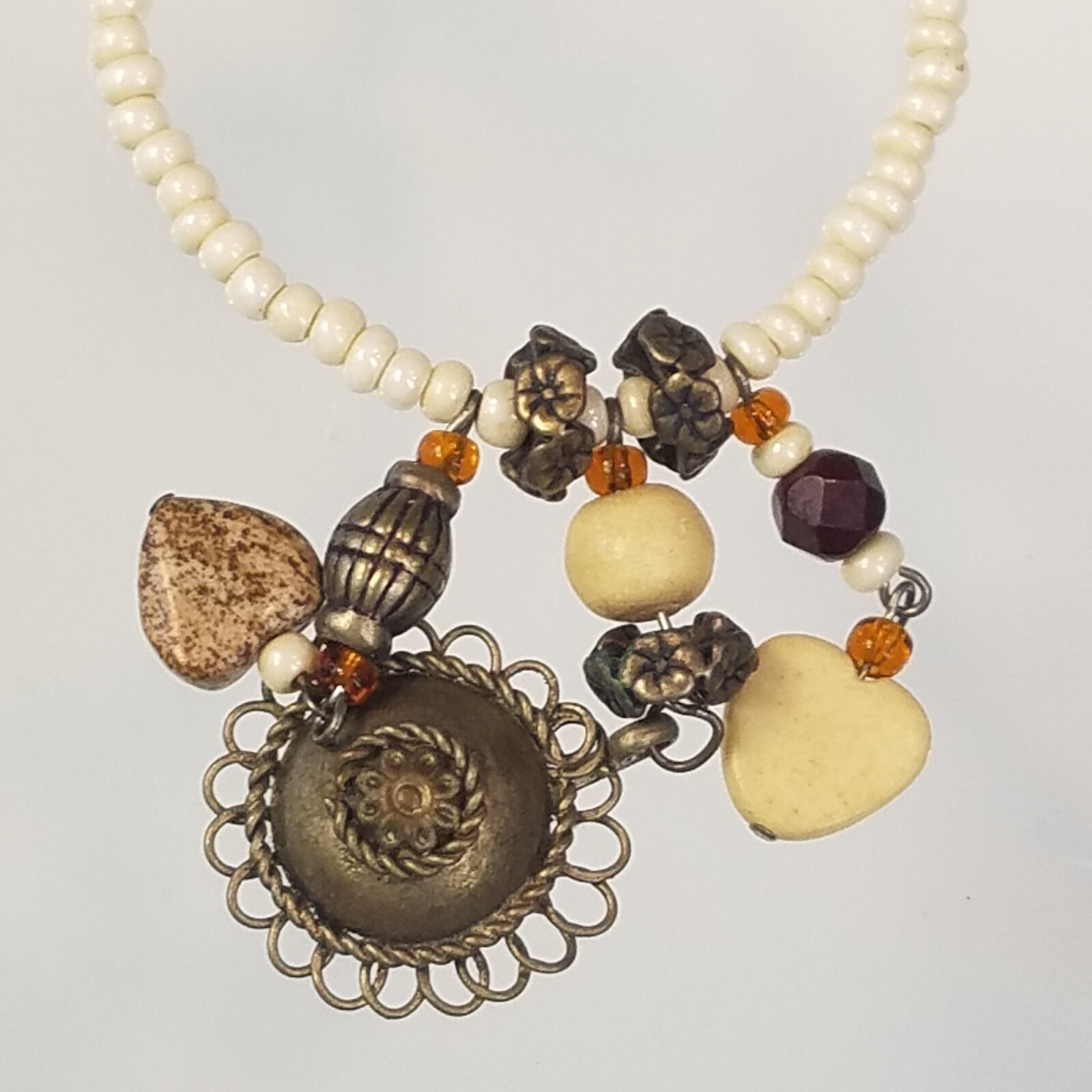 Iris Lane Necklace 1980s Designer Signed One of a Kind Vintage Beach Boho