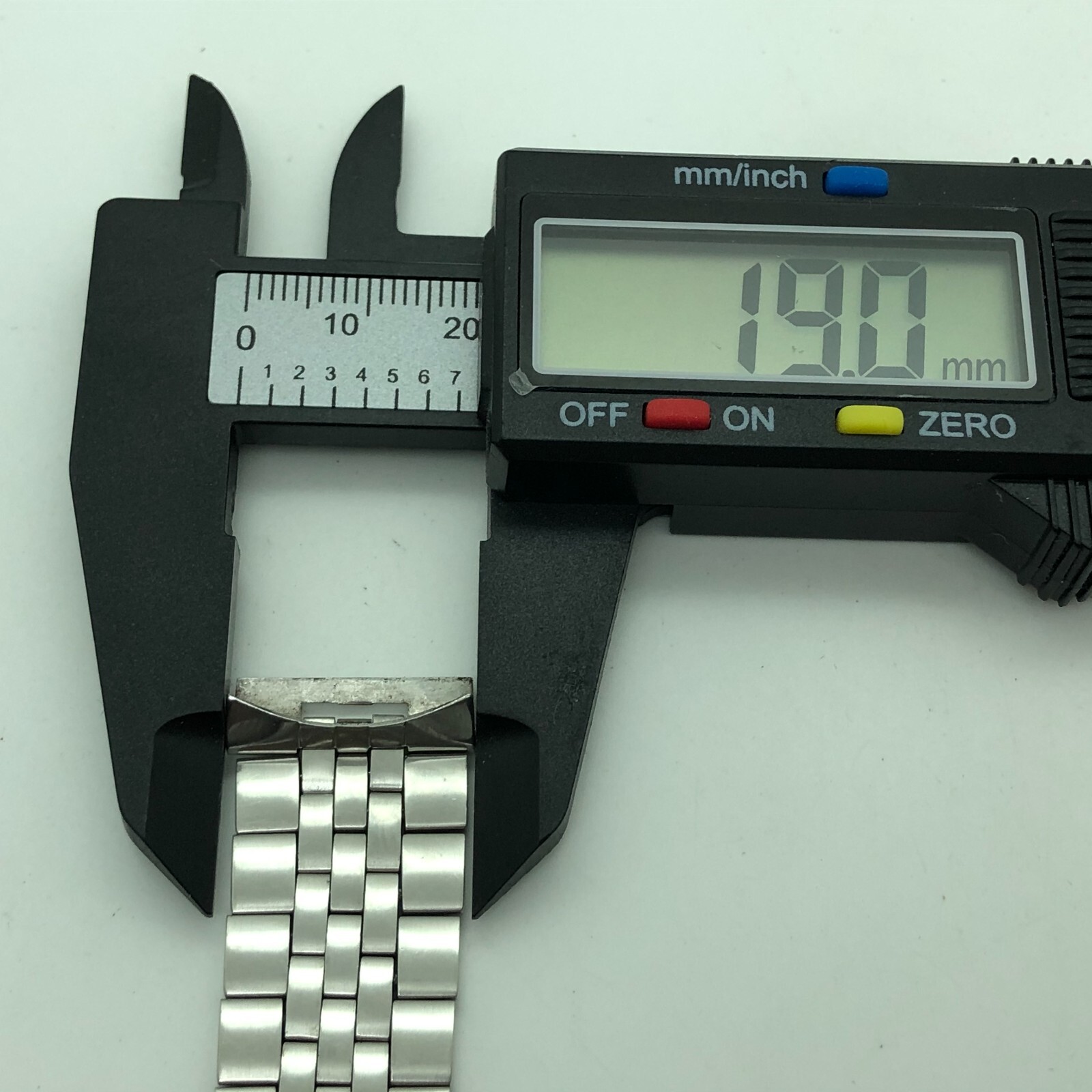 [w2095] OMEGA Vintage Bracelet 017 16cm 6.3″ 19mm Stainless steel EX/VG