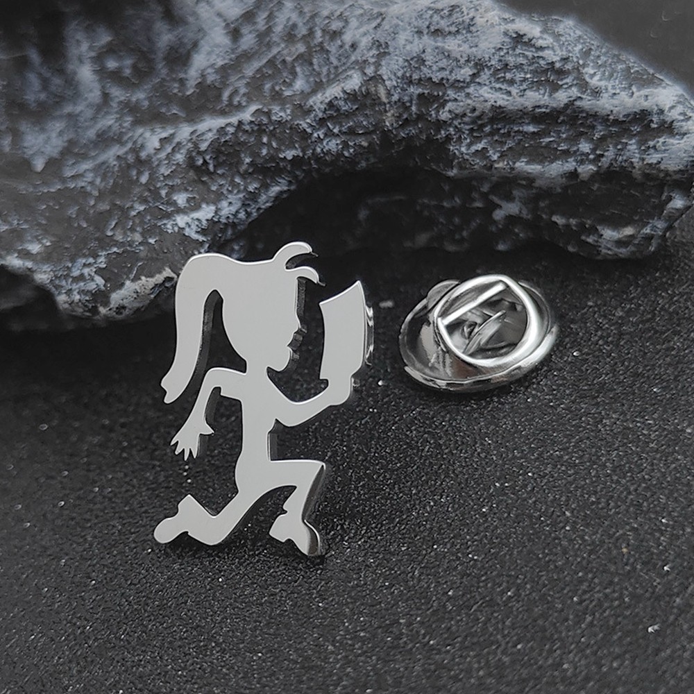Juggalo Hatchetgirl / ICP symbol brooch Lapel Pin Titanium steel charm