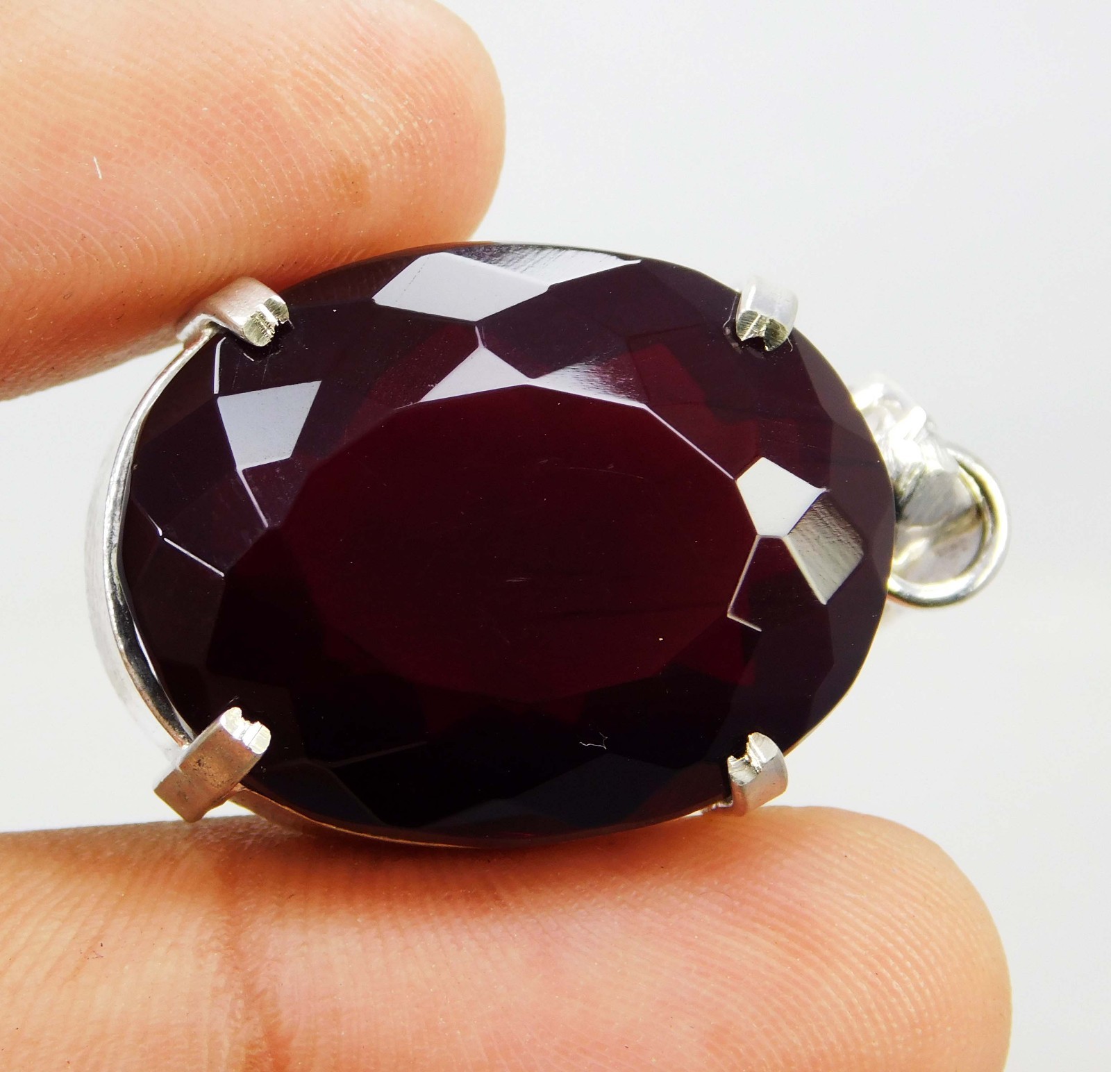 Natural 54.90 Ct Red Topaz Pendant Gems Oval Cut Certified Brazil Rare