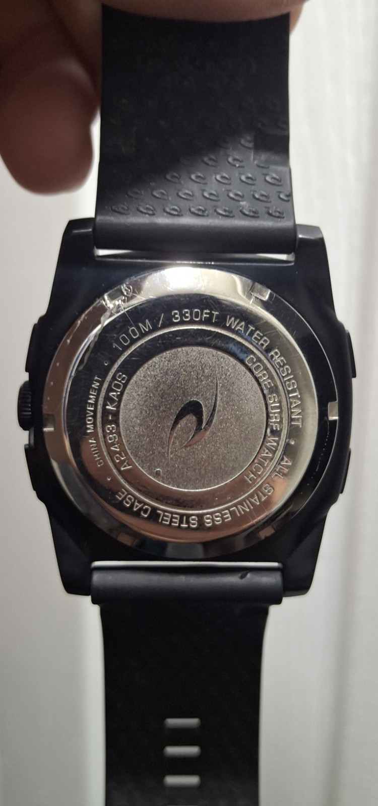 RIP CURL Core Surf Watch Analog/Digital Quartz Black Silicone Strap 100m