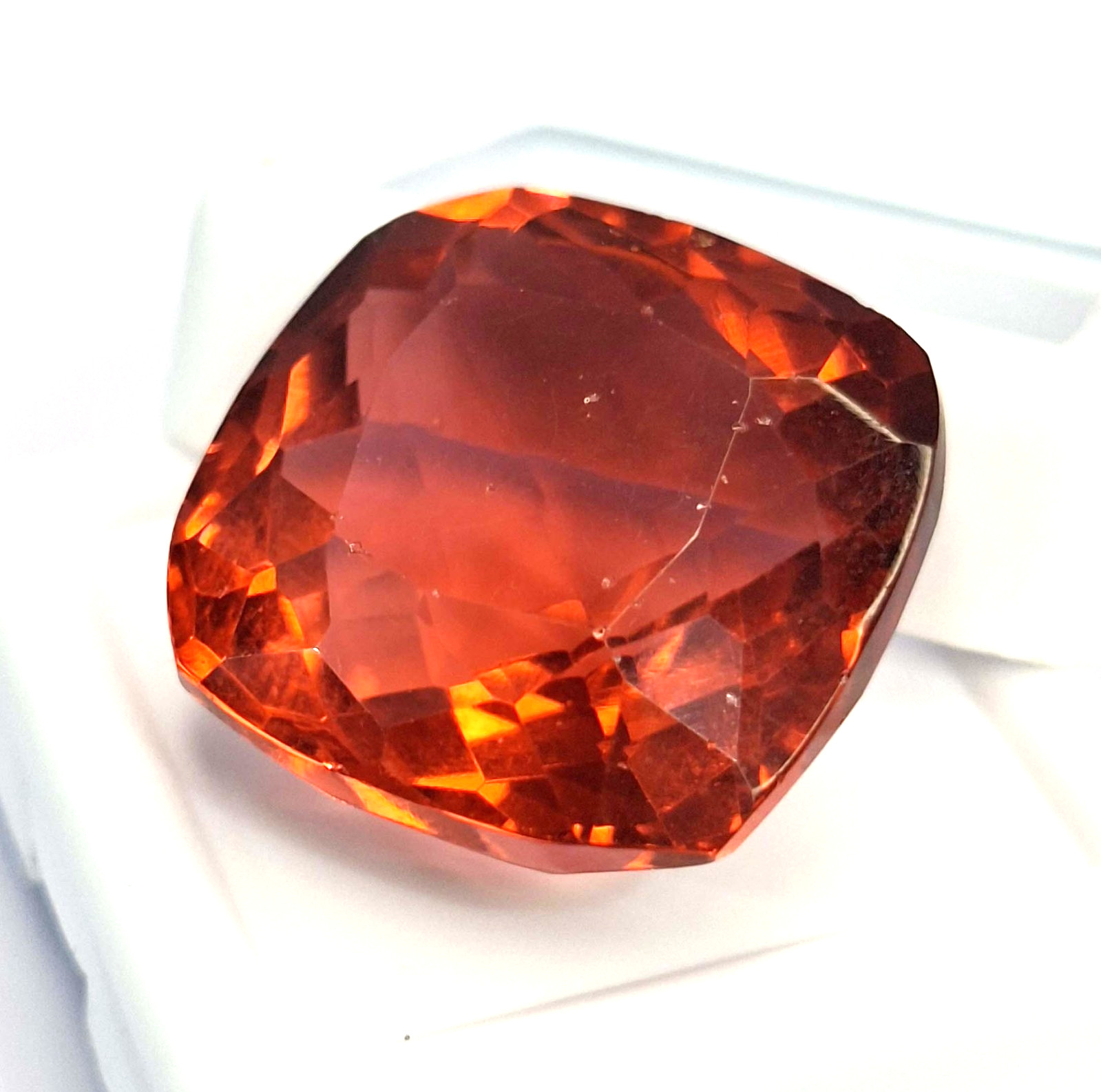 Spessartite Garnet Natural Cushion Cut 33-35 Ct Certified Loose Gemstone TQ005
