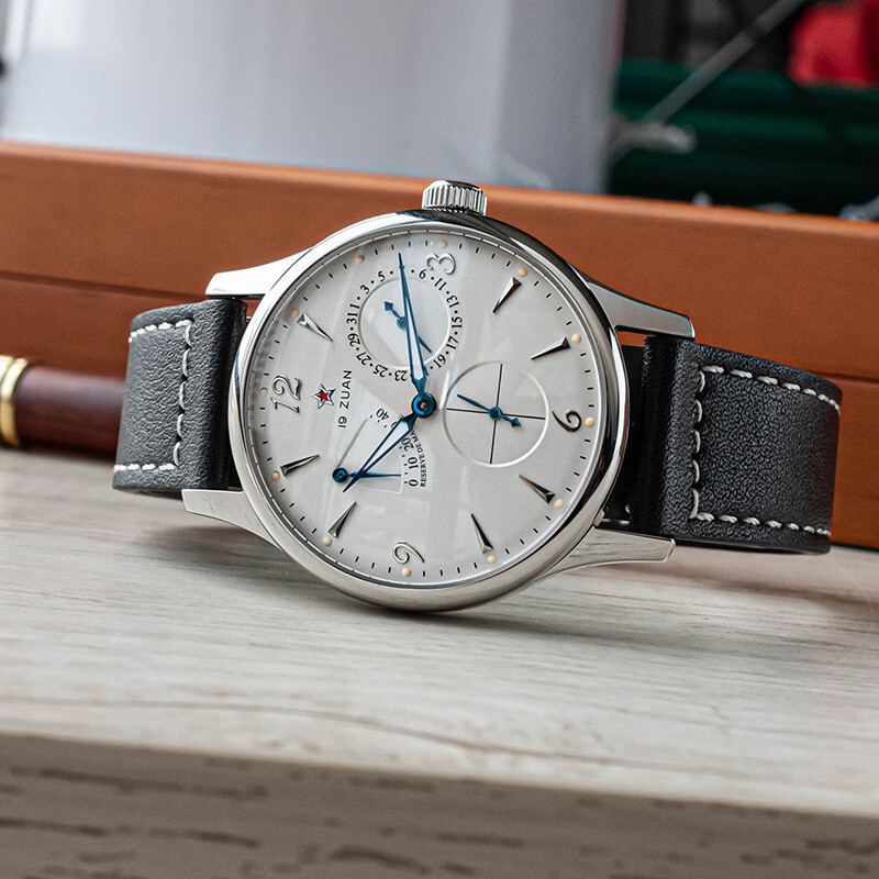 Classic Polit Leather Seagull Movement 1963 Sapphire Auto Mechanical Star Watch