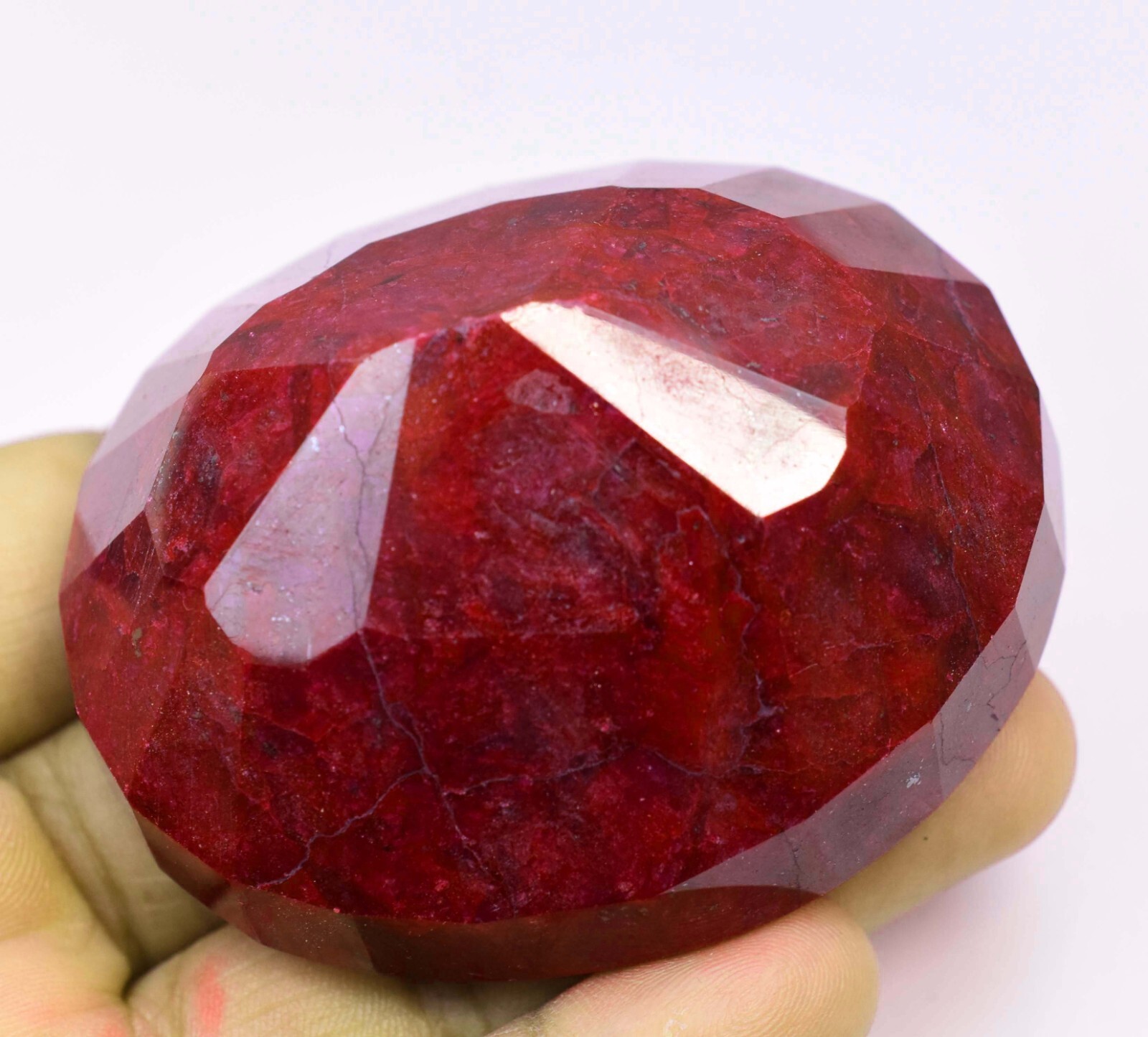 804.5 CT Natural Huge Red Ruby Certified Earth-Mined Oval Museum Grade Gemstone