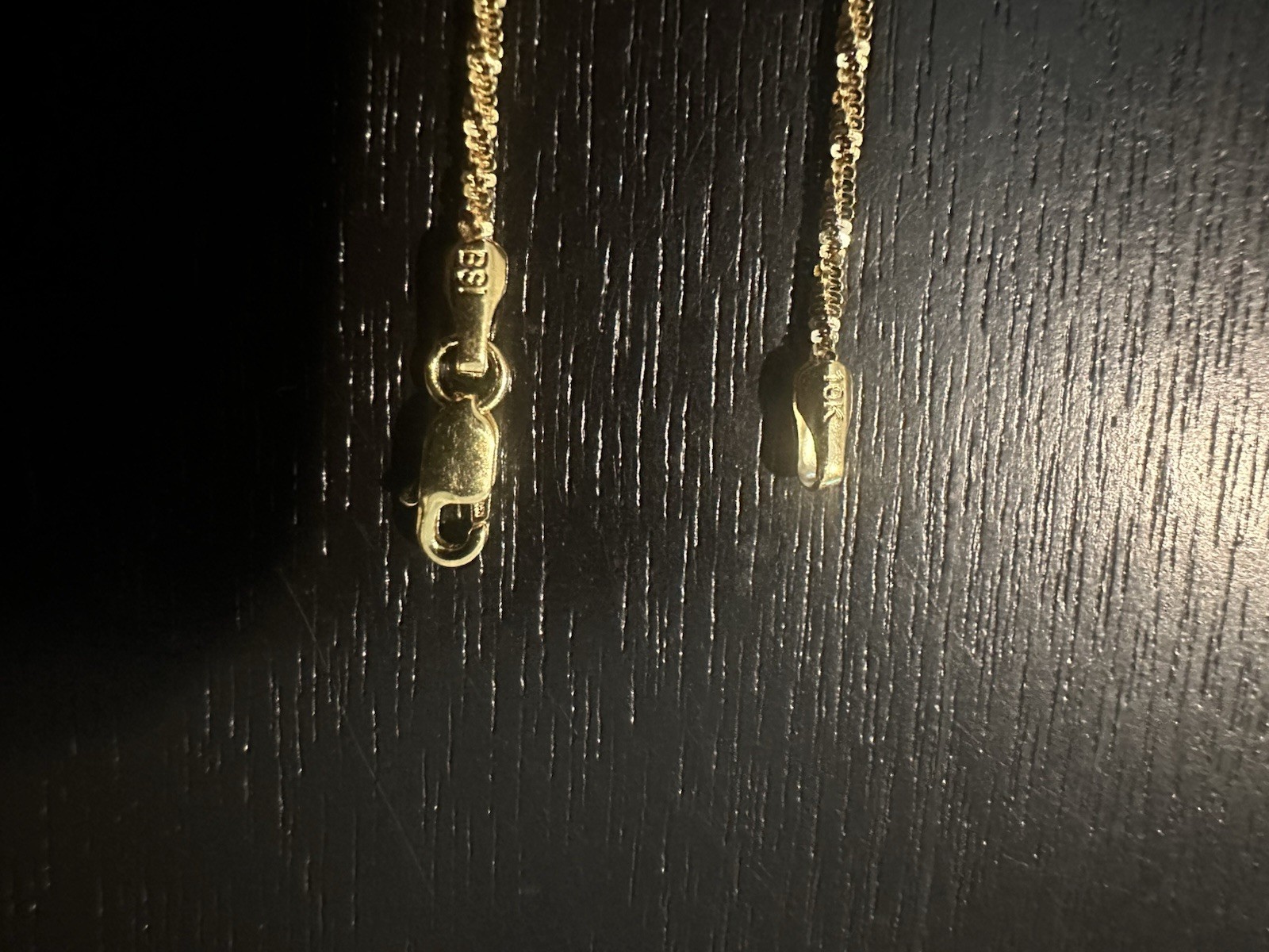 10k Solid Yellow Gold Twisted Rock Chain Bracelet, Lobster Clasp, No Stone