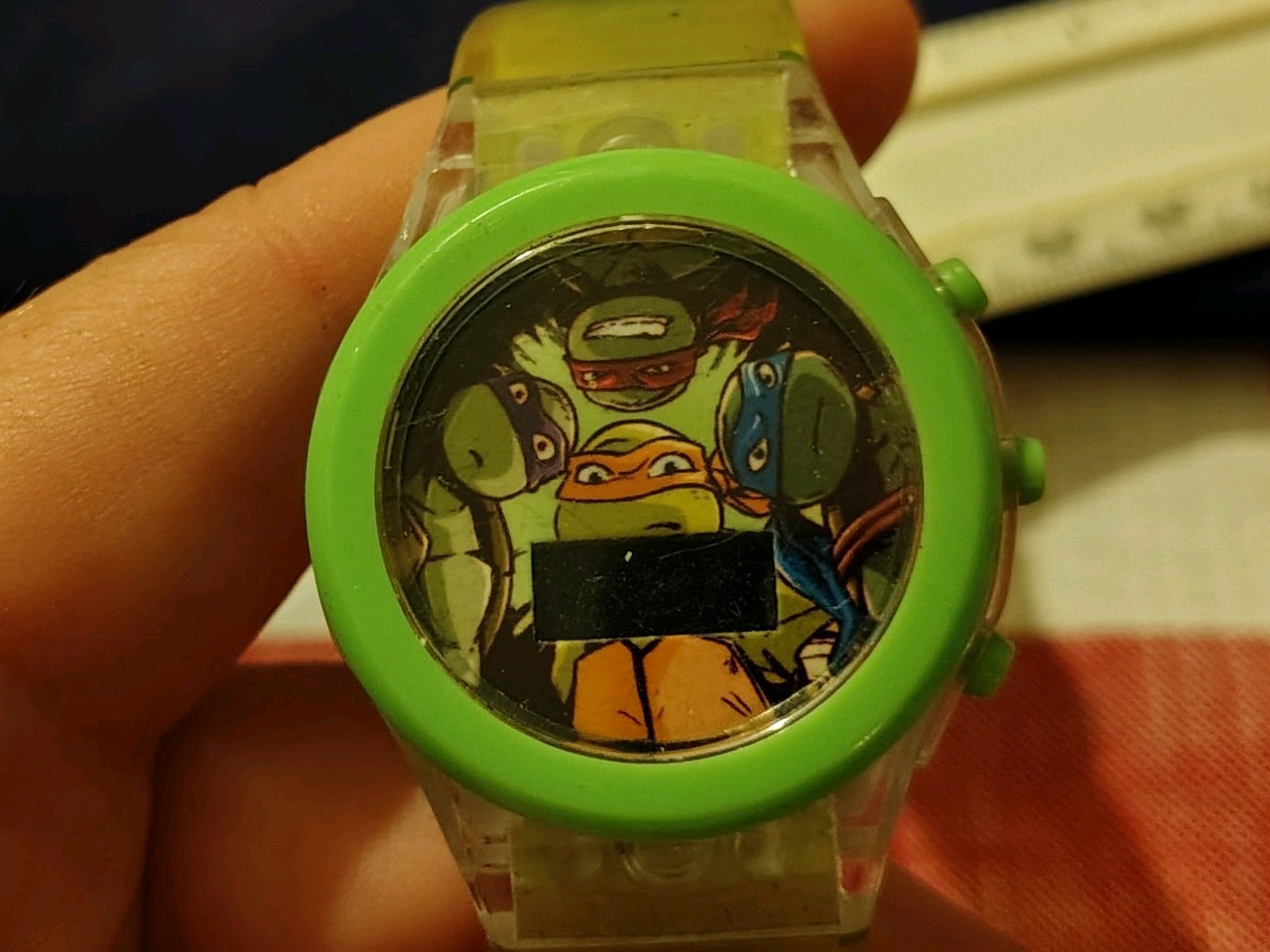 Nickelodeon TMNT Digital Light Up Watch Green Silicone Strap Ninja Turtles