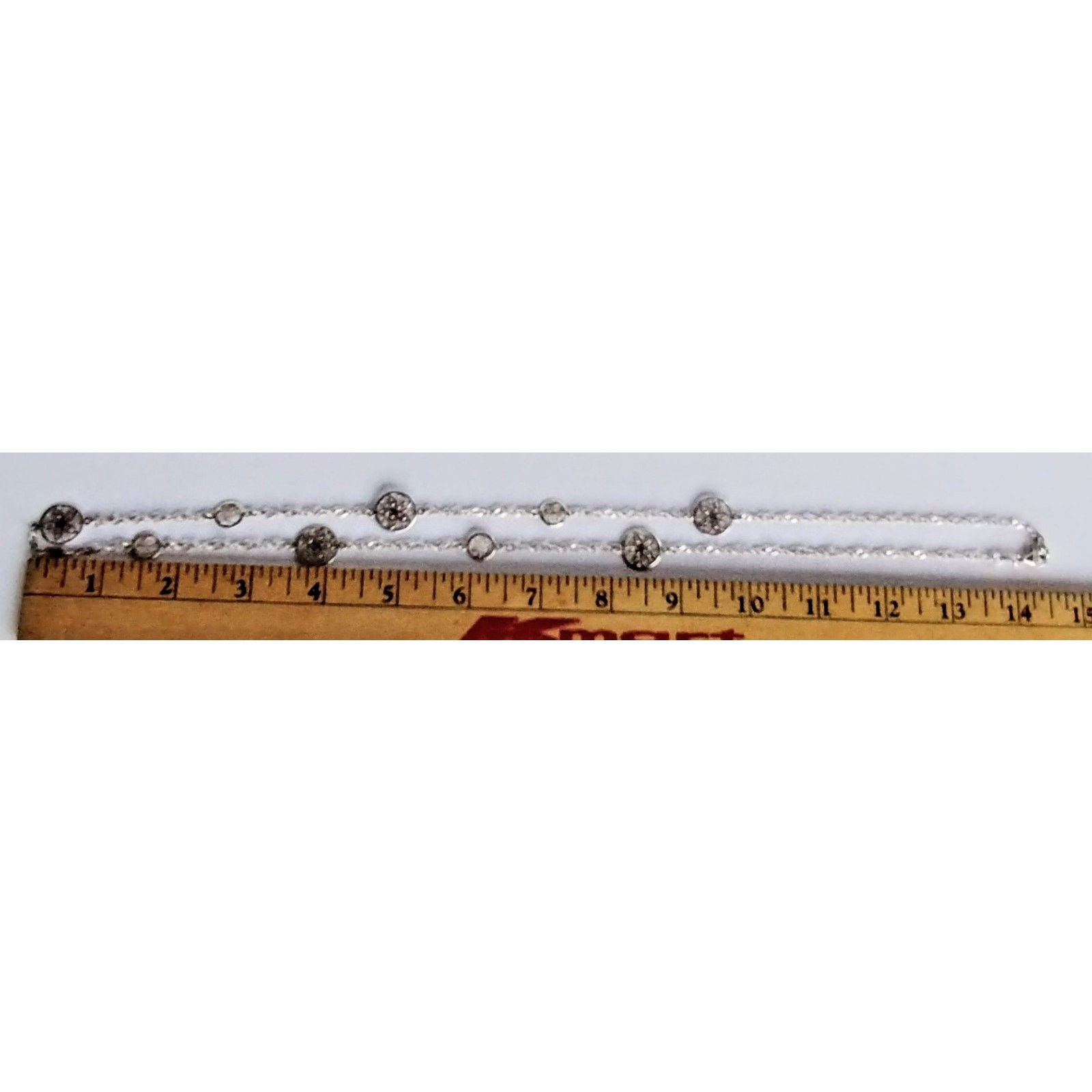 Milor Italy Contemporary Sterling Silver Chain Scrollwork Station Necklace 28″