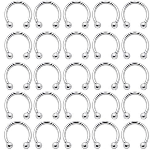 Horseshoe Circular Barbell Surgical Stainless Steel 18G 16G 14G Wholesale 100pcs