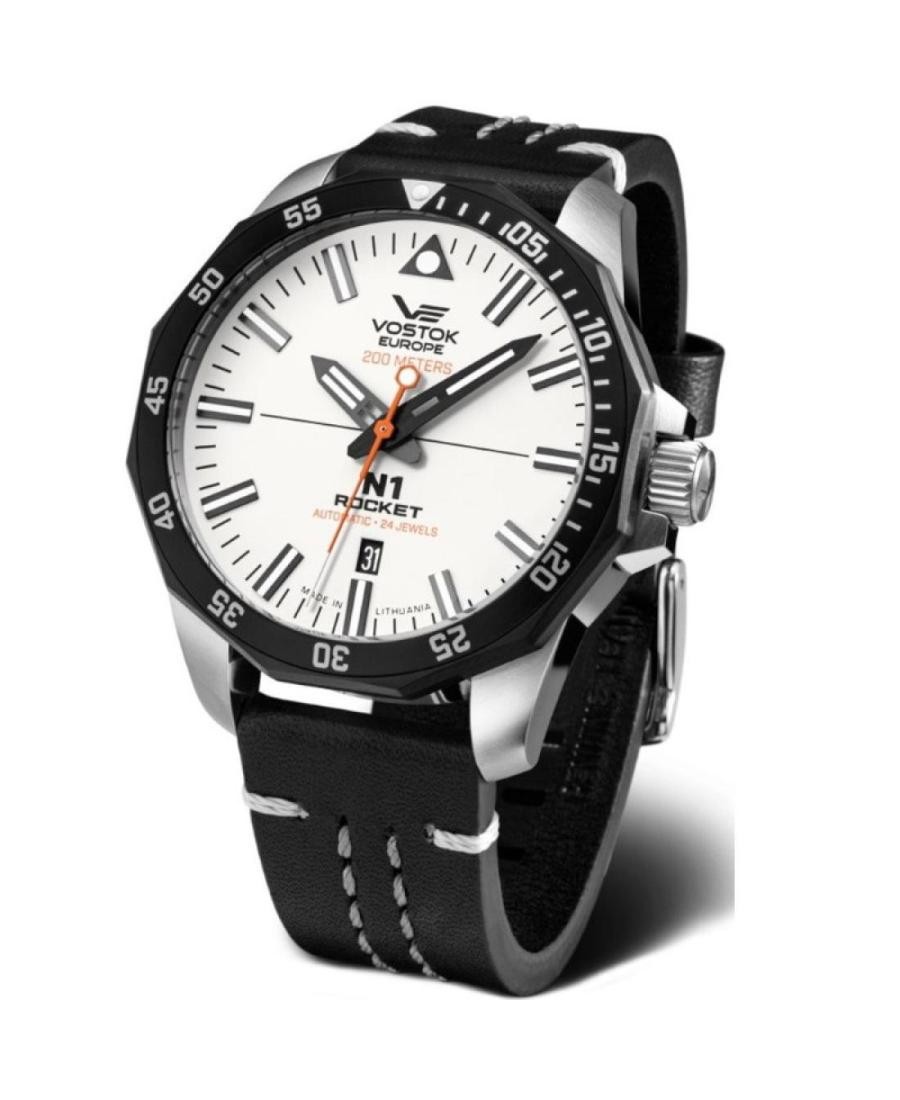 VOSTOK EUROPE Men Casual Watch Classic Dress White Dial Waterproof Round Sport D