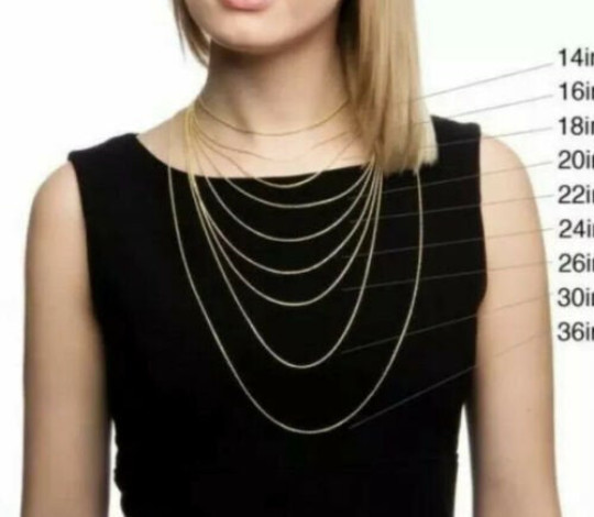 14K Gold Curb Chain Necklace 3mm -8mm Over 925 Silver, 16-30 Inch, BEST SELLER