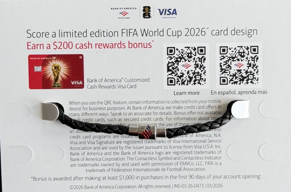FIFA World Cup 2026 Bank Of America Bracelet ECU ESP ARG NYC