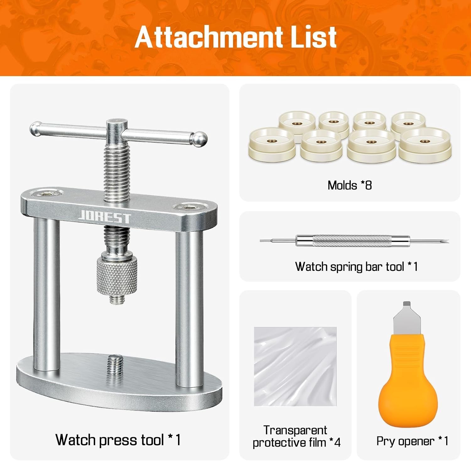 Watch Press Tool Set, Back Case Closer for Closing the Cover, Watch Battery R…