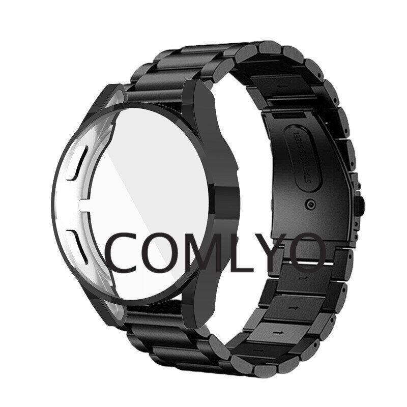 For Samsung Galaxy watch 5 44mm 40mm Strap Metal Stainless Steel Cover Protector