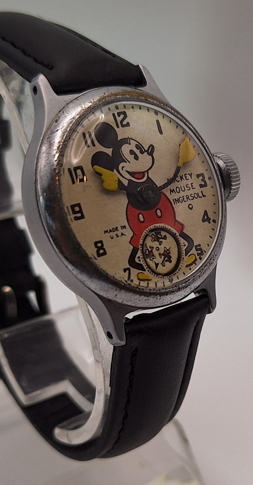 1930’s Ingersoll Mickey Mouse Watch Serviced and Wearable c. 1935 Model