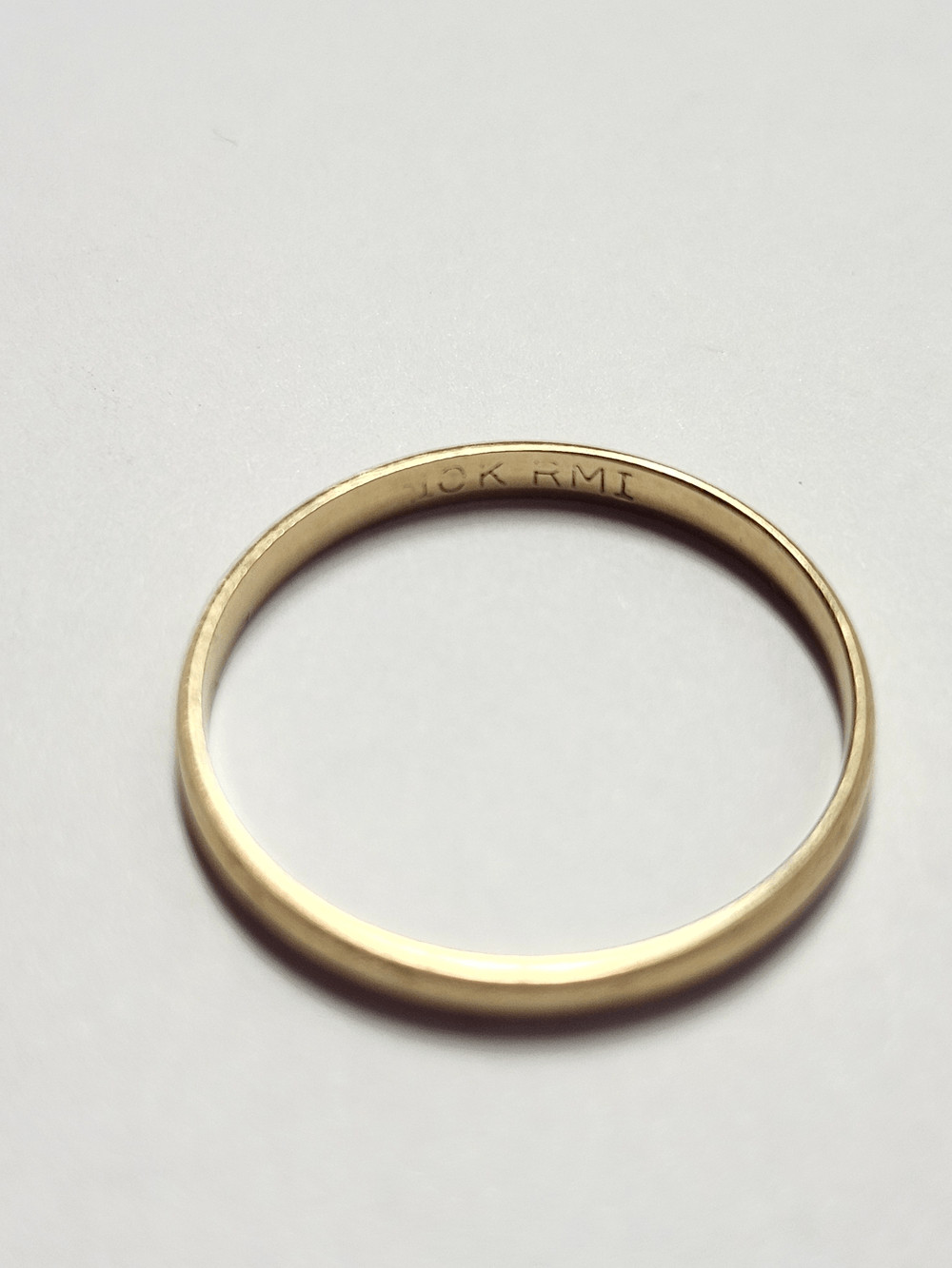 Classic 10K Gold Women’s Wedding Band RMI Romel Manufacturing Inc Size 7.75