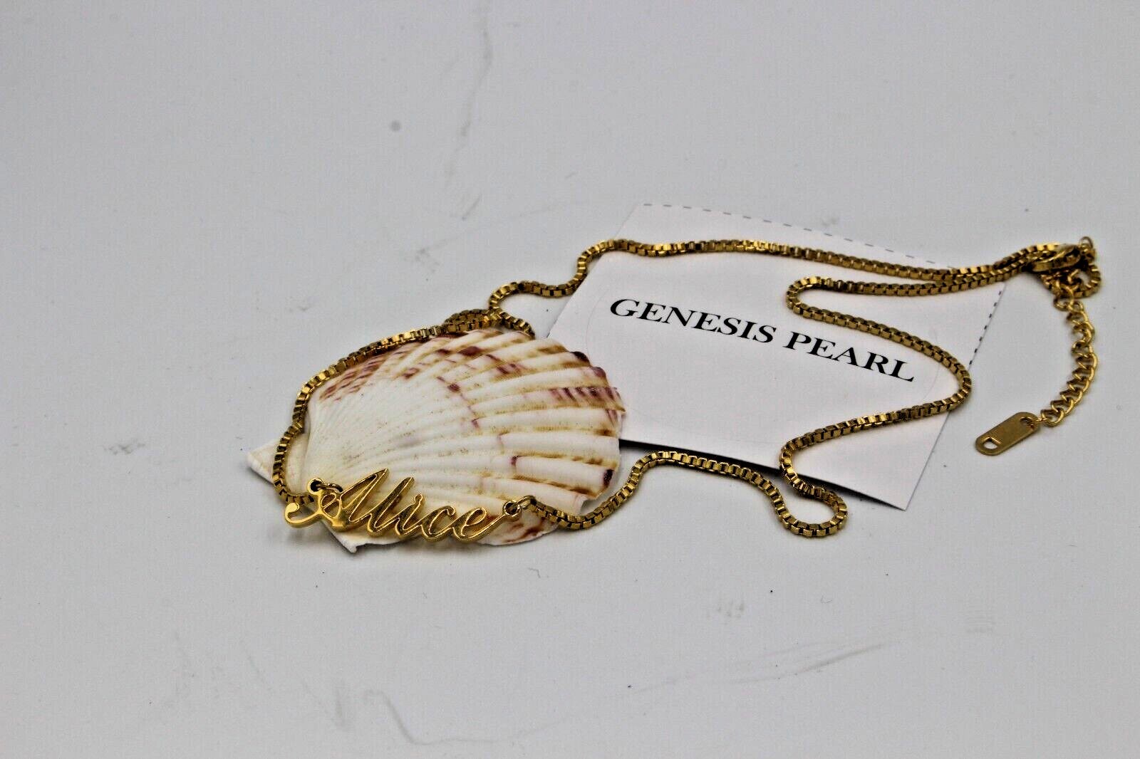 Jewelry Signature Name Necklace 18K Gold For Woman Mom Girl With Gift Bag Xmas