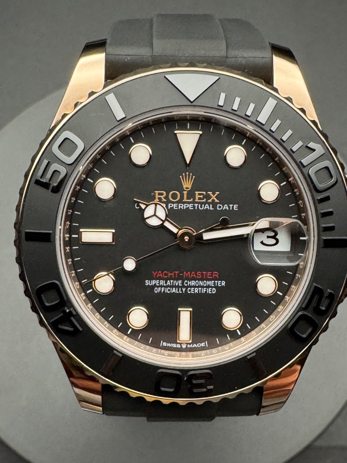2024 Rolex rose gold 37mm Yachtmaster Ladies sport watch for the holidays!