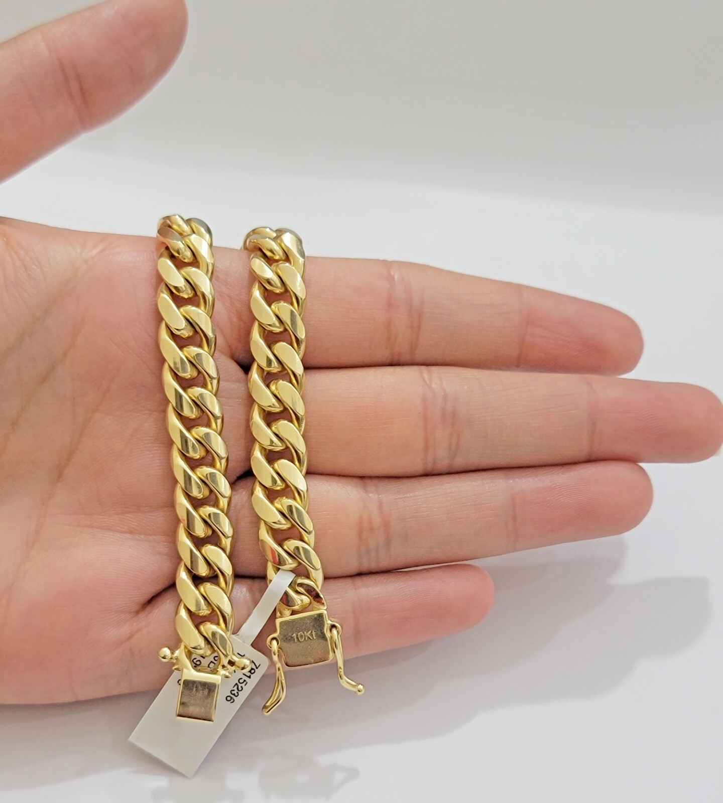 REAL 10k Gold Miami Cuban Bracelet 8″ 8.5mm 10 kt Yellow Gold Strong SOLID Links