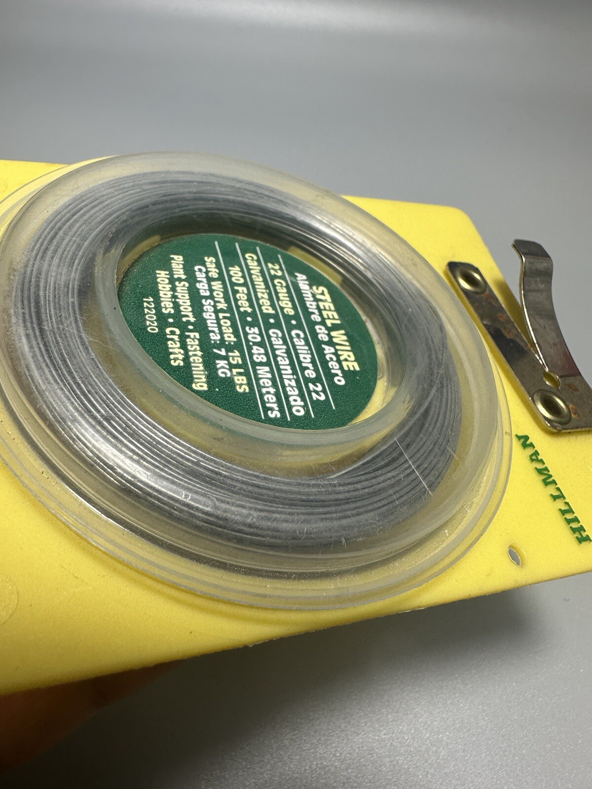 Hillman 22 Gauge Steel Galvanized Wire Hobbies Crafts Fastenings Plant Support