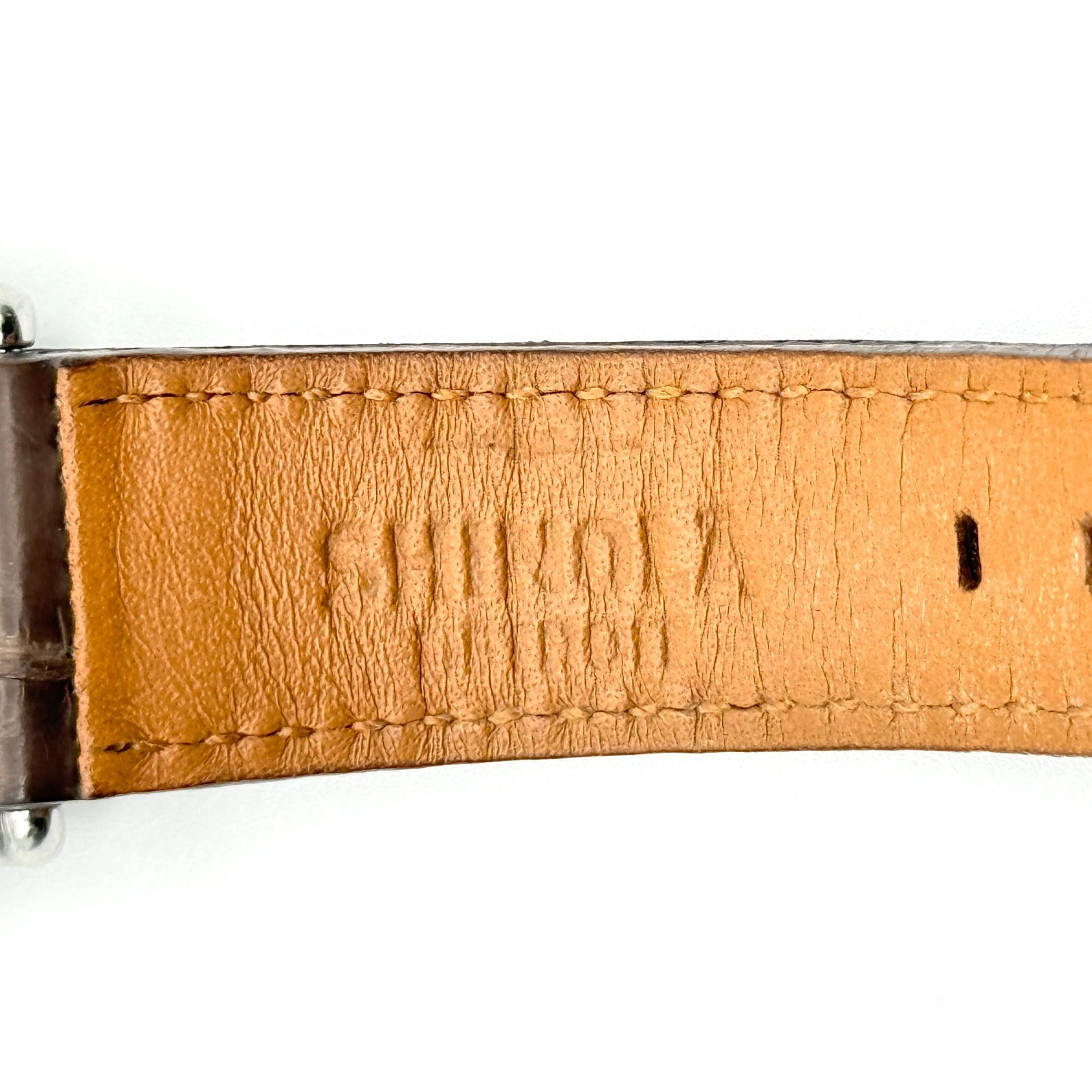 Shinola The Runwell Argonite 1069 Watch with Alligator Band *WORKS*