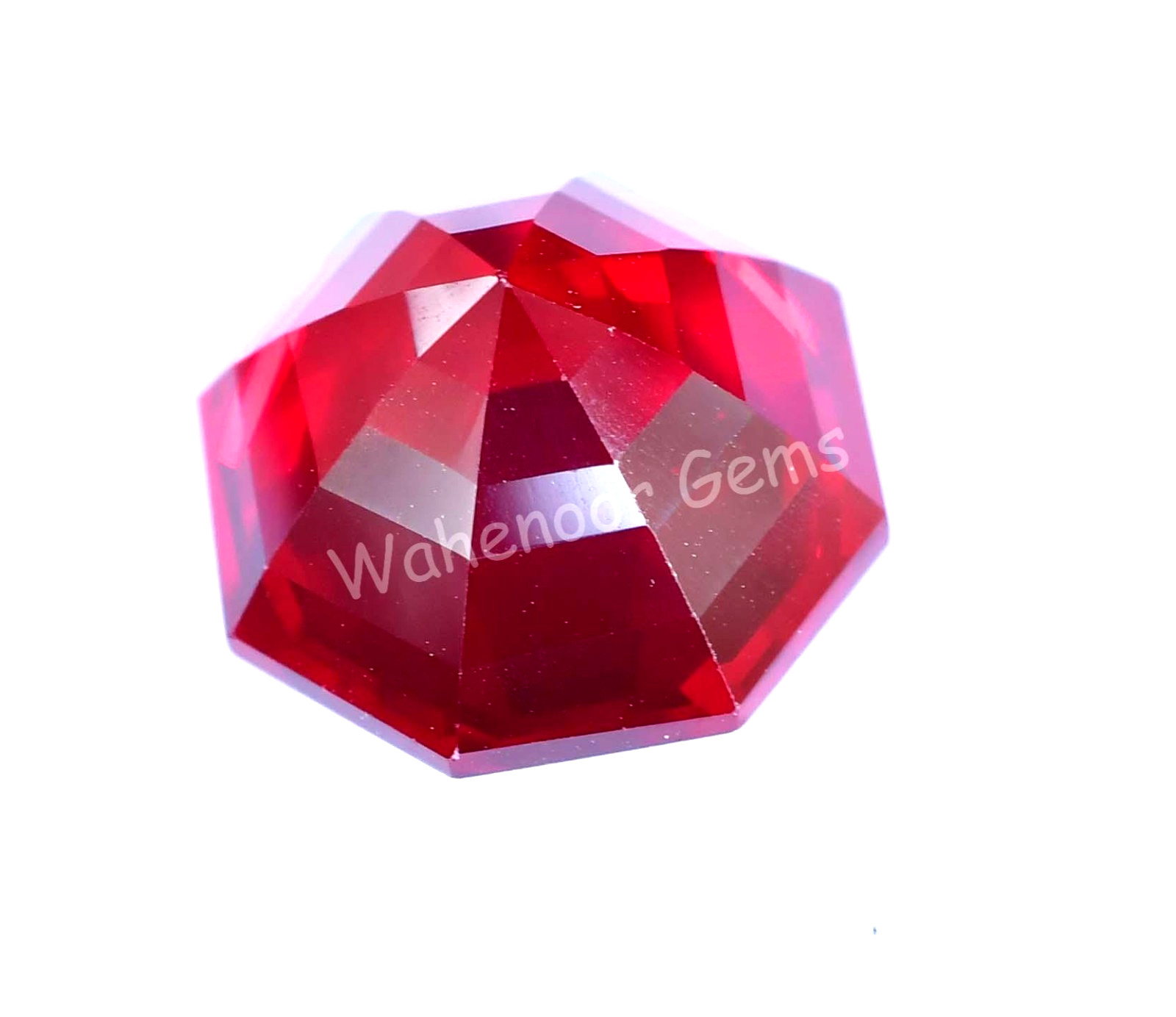 20.00 Ct Natural Blood Red Ruby Hexagon Certified Mozambique Stunning Gemstone