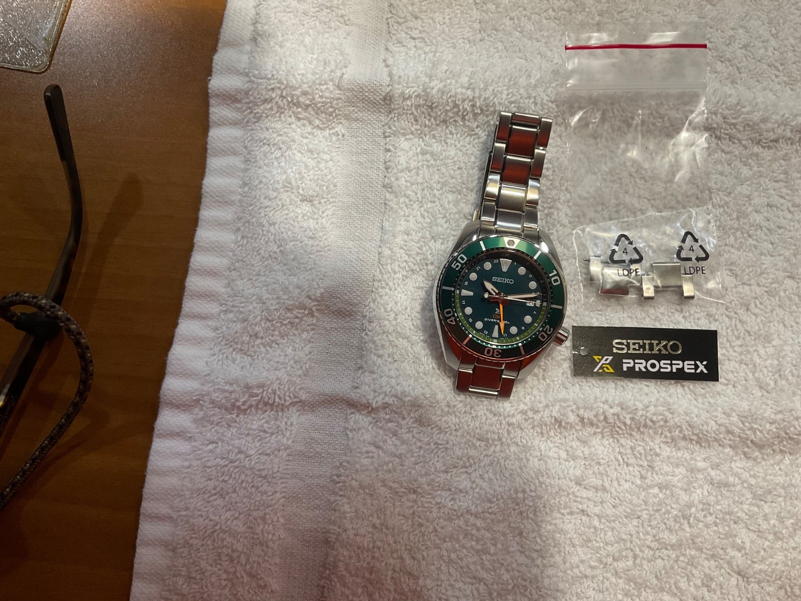 Seiko Prospex Sea Diver’s Sumo Solar GMT Green Men’s Watch – SFK003