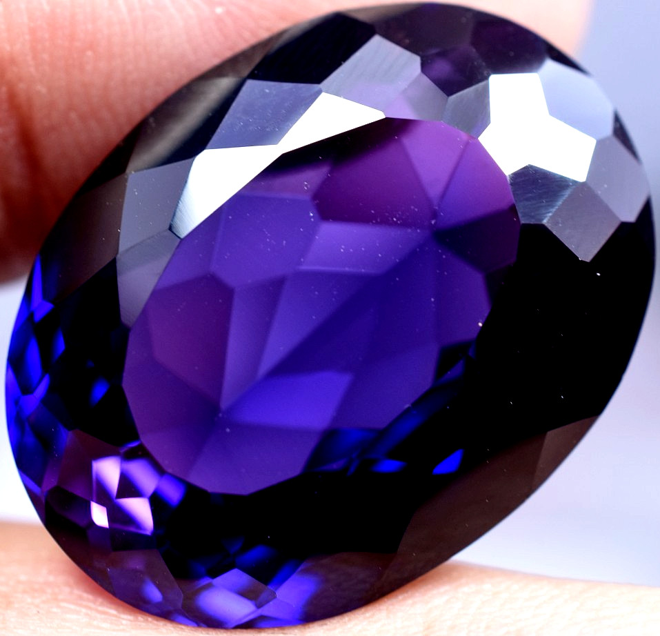 Natural 42.44 Ct Boysenberry Sapphire GGL Certified fabulous Loose Gemstone