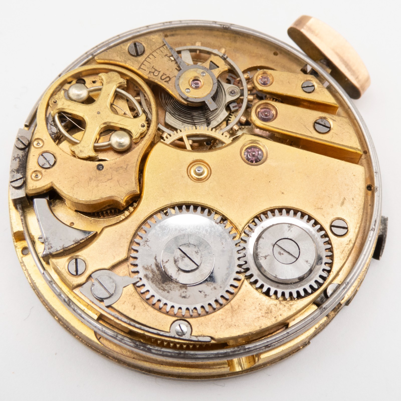 Unsigned Repeater 44.4 x 10.2 mm Antique Pocket Watch Movement