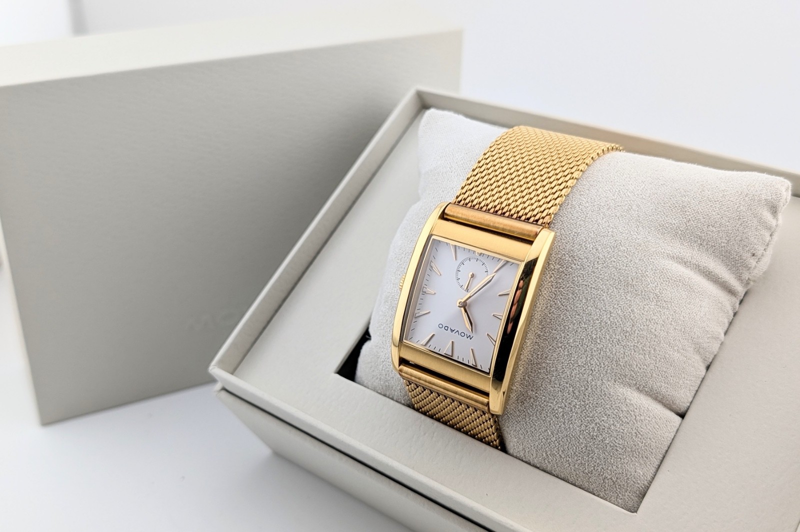 Movado Mens Heritage “Curviplan” GP PVD Swiss Quartz #03.1.34.6334:DISPLAY MODEL
