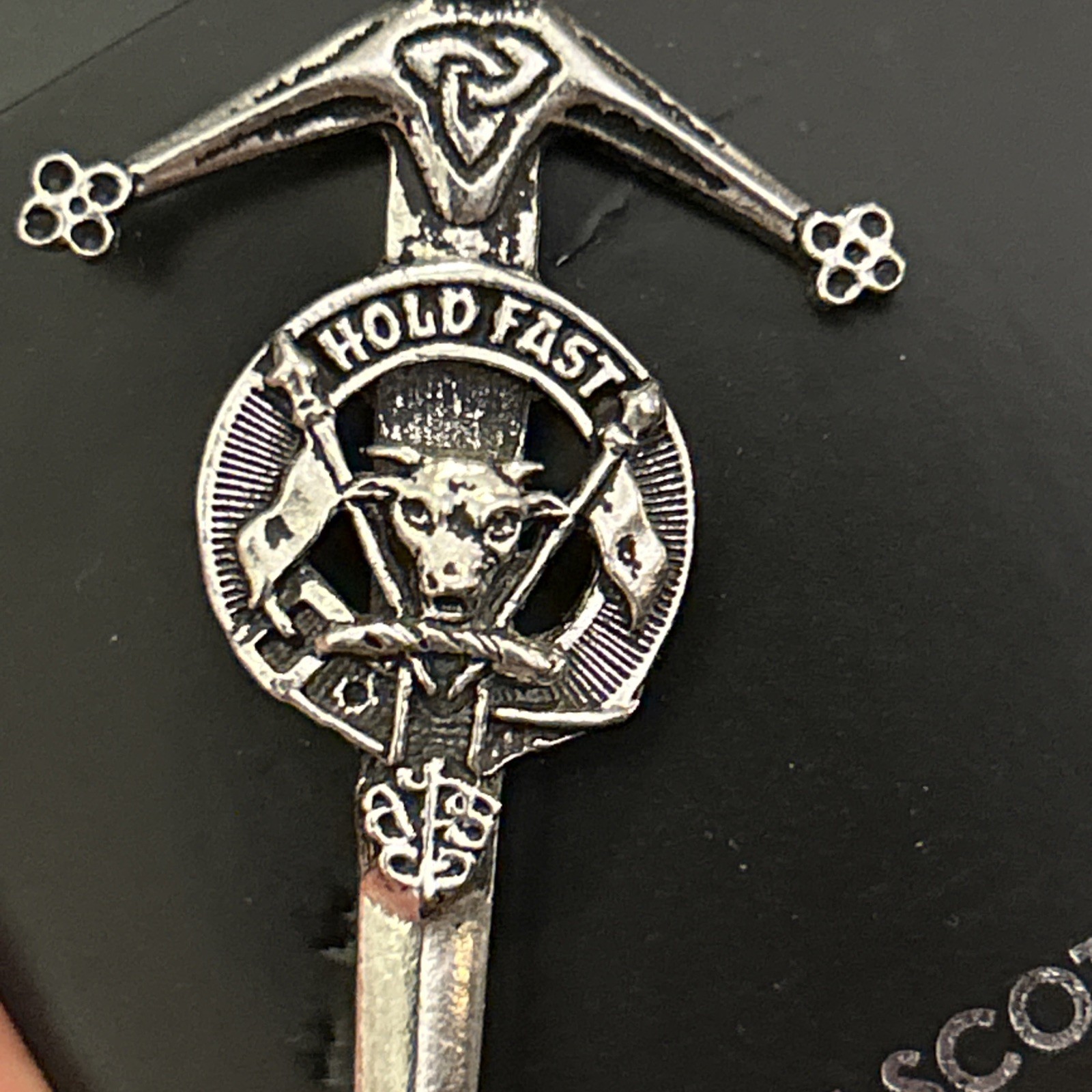 Macleod Scottish Clan Crest: Pewter, Badge Or Kilt Pin. Made In Scotland