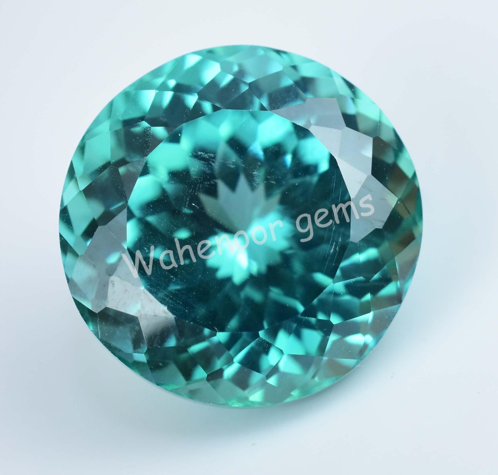Natural Serendibite 25.60 Ct Green Bluish Round Stunning Certified Gemstone