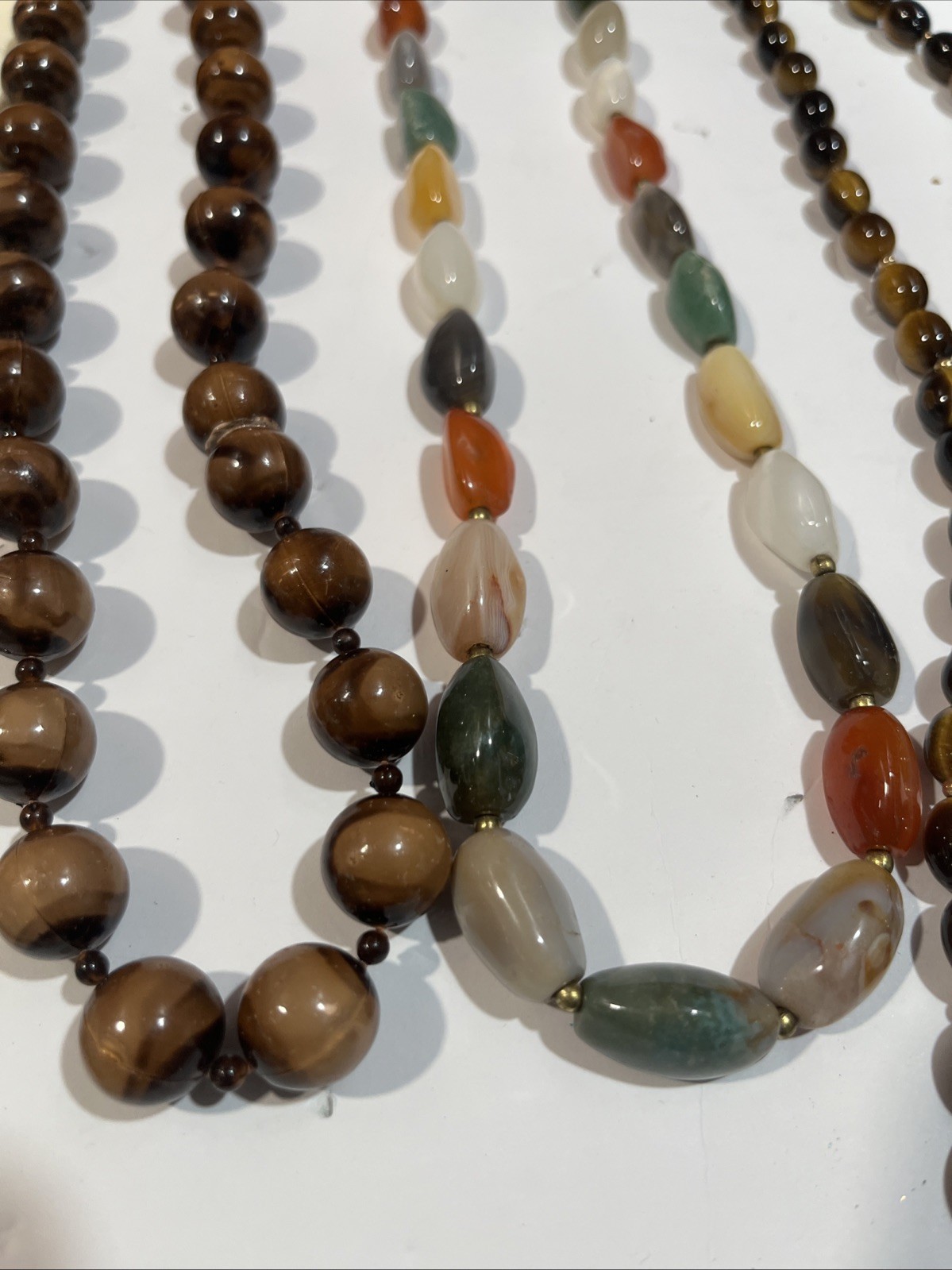 Beads And Stone Jewelry Mix Lot Multicolors Size Vintage & Modern